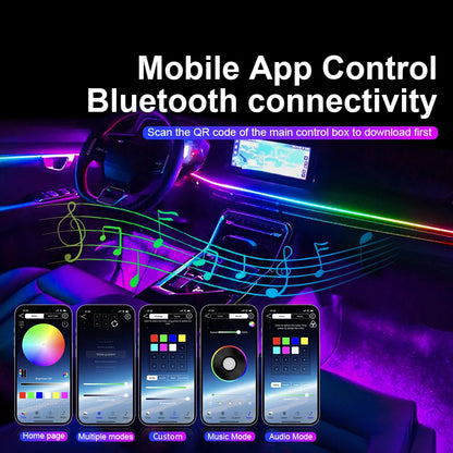 10/14/18-in-1 RGB Car LED Strip Kit